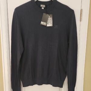 Diesel Dark Blue Crewneck Sweater - New